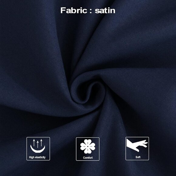 Satin Pillow Cases for Hair and Skin, Luxury Standard Hidden Zipper Pillowcases - Picture 2 of 8